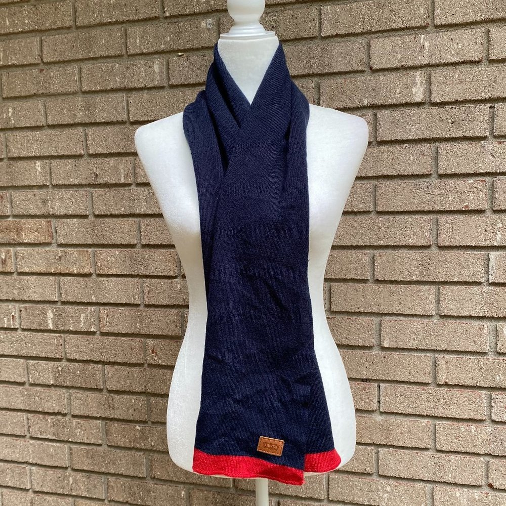 LEVI'S Blue Red Scarf - Picture 4 of 5